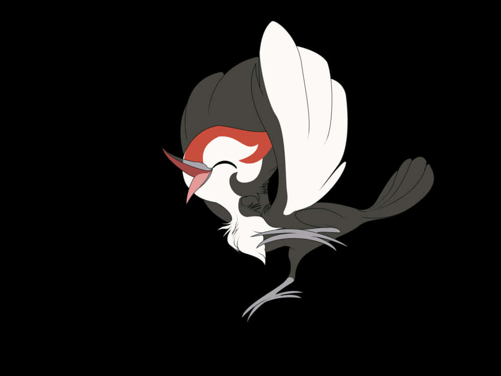 Pikipek With Wings Upward Wallpaper