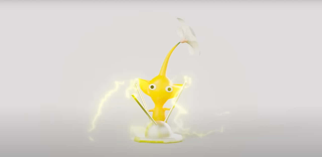 Pikmin4 Yellow Pikmin Electric Shock Wallpaper