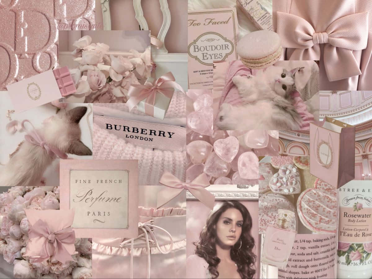 Pink Aesthetic Collage Wallpaper