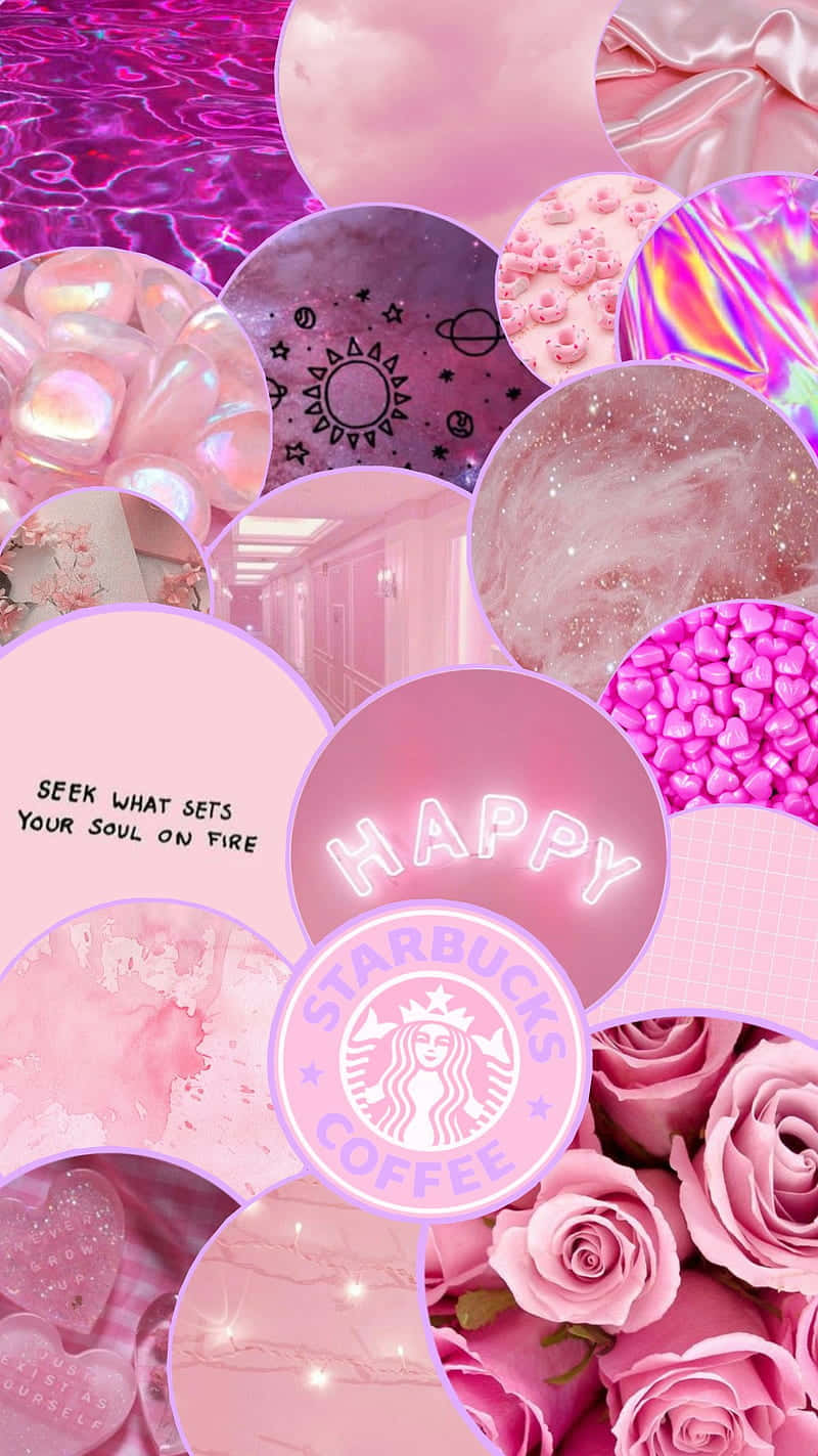 Pink Aesthetic Collage Wallpaper Wallpaper