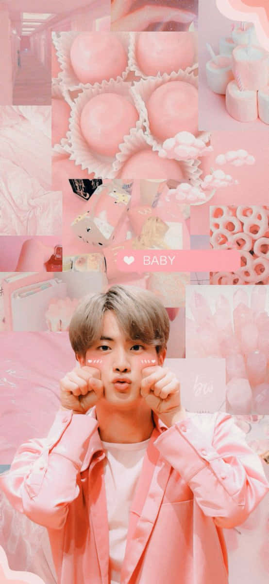 Pink Aesthetic Kpop Collage Wallpaper