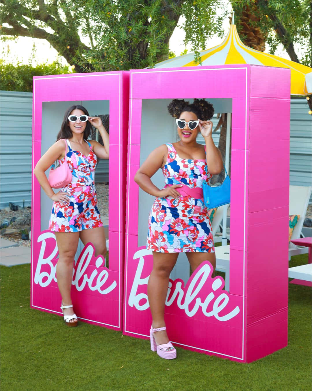 Pink Barbie Box Photo Opportunity Wallpaper