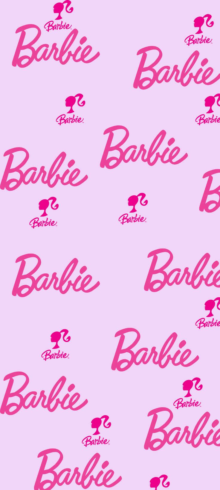 Pink Barbie Pattern Wallpaper Wallpaper