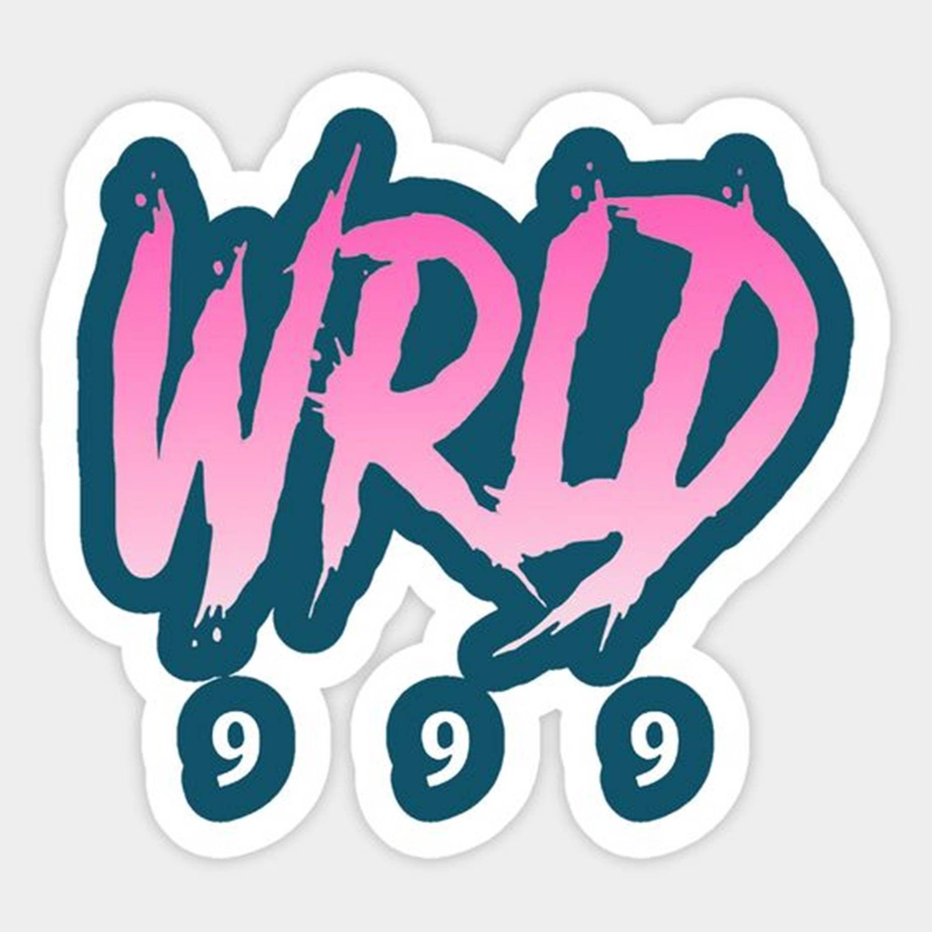 Pink Blue Juice Wrld Logo Wallpaper