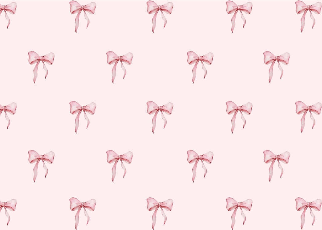 Pink Bow Pattern Wallpaper Wallpaper