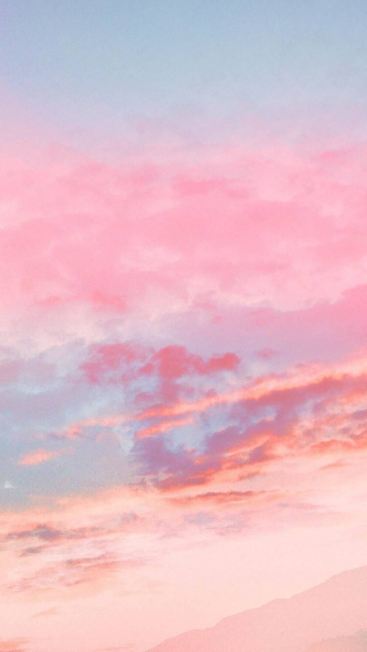 Pink Clouds Pretty Phone Wallpaper