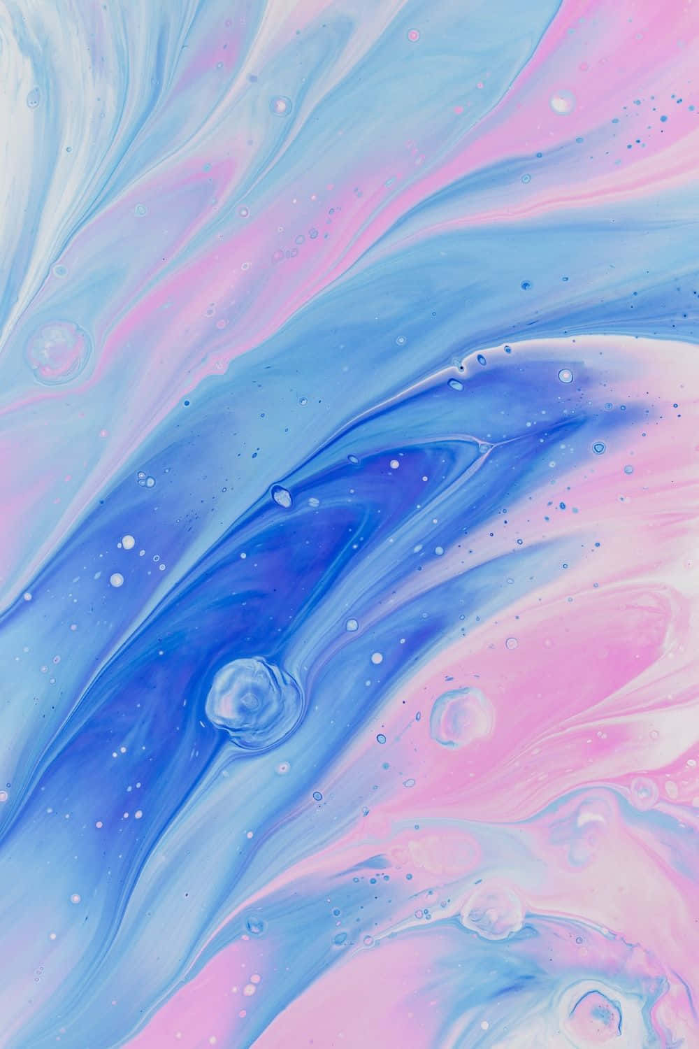 Pink Cool Blue Abstract Iphone Wallpaper