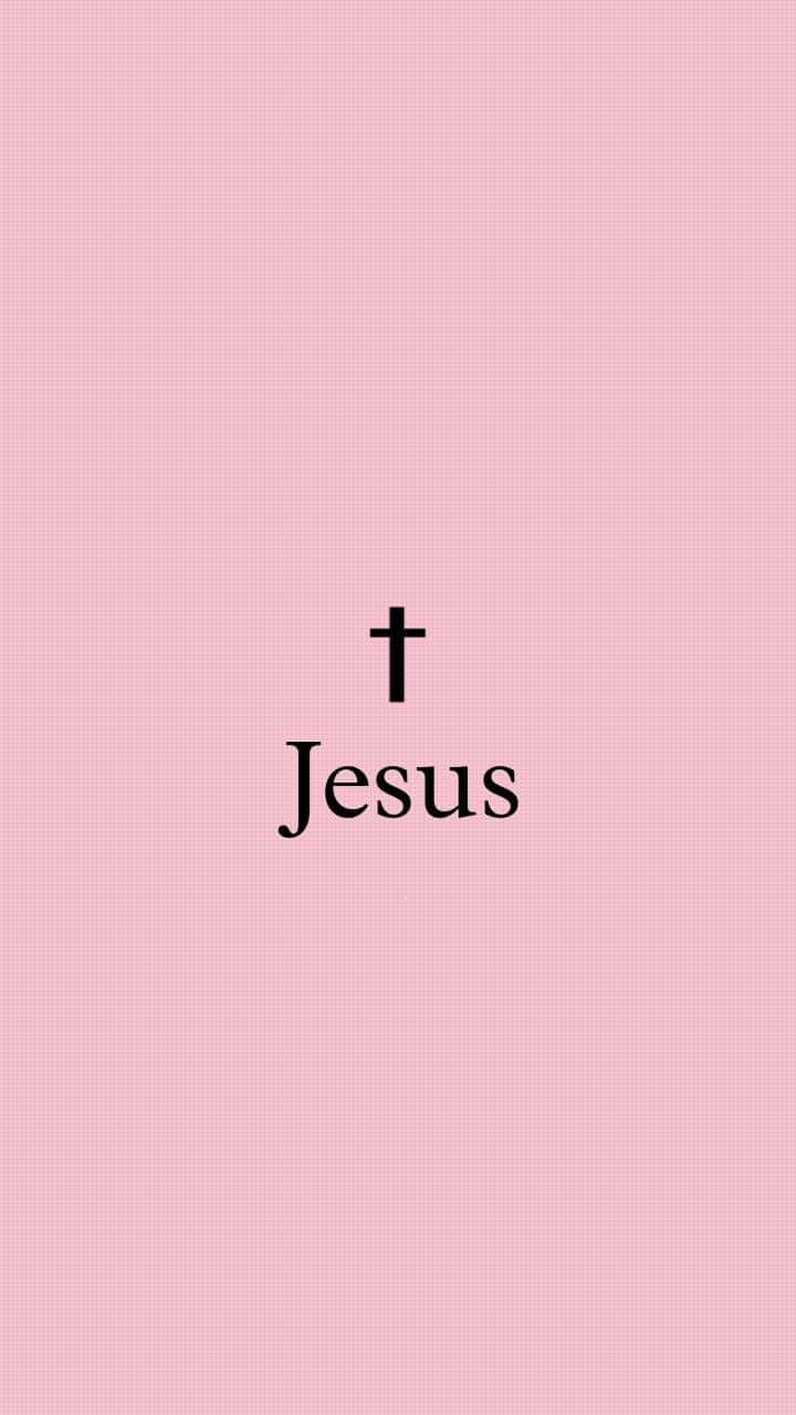 Pink Cross - A Symbol Of Faith And Comfort Wallpaper