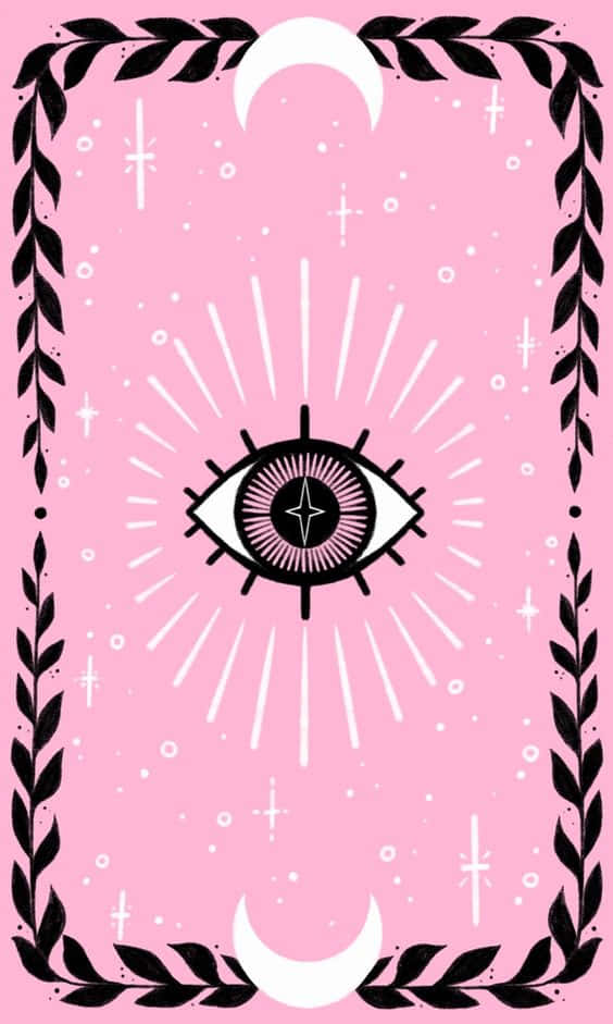 Pink Evil Eye Protection Symbol Wallpaper