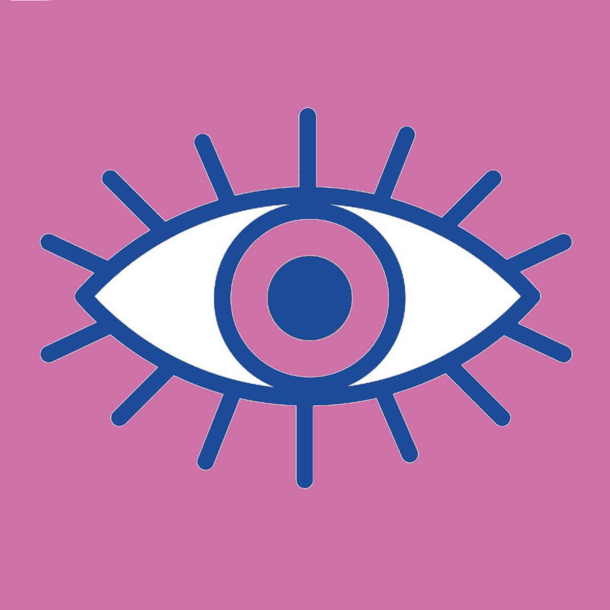 Pink Evil Eye Symbol Wallpaper