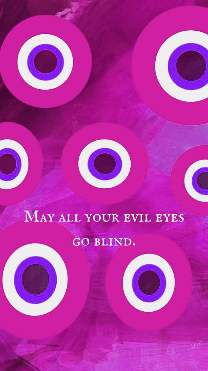 Pink Evil Eye Wish Wallpaper