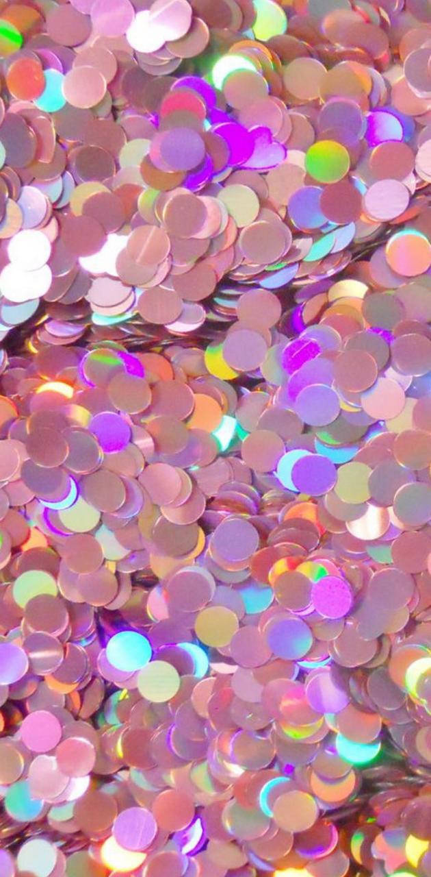 Pink Glitter In Spherical Shapes Wallpaper