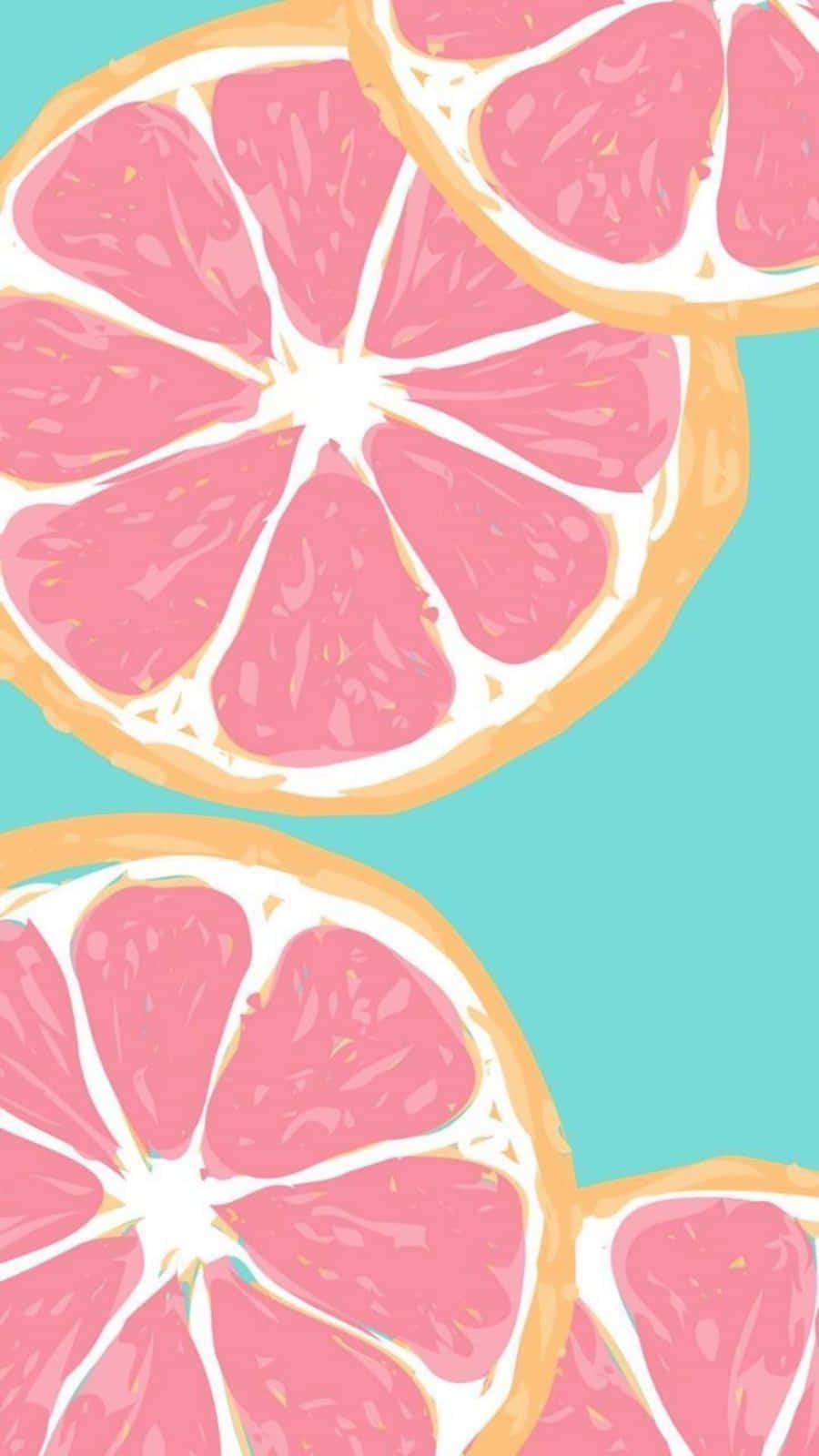 Pink Grapefruit 900 X 1600 Wallpaper Wallpaper