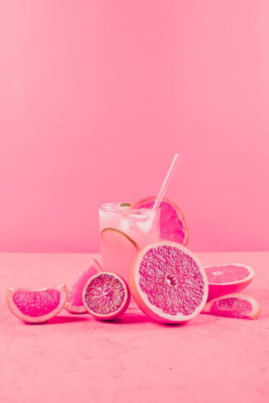 Pink Grapefruit Wallpaper Wallpaper