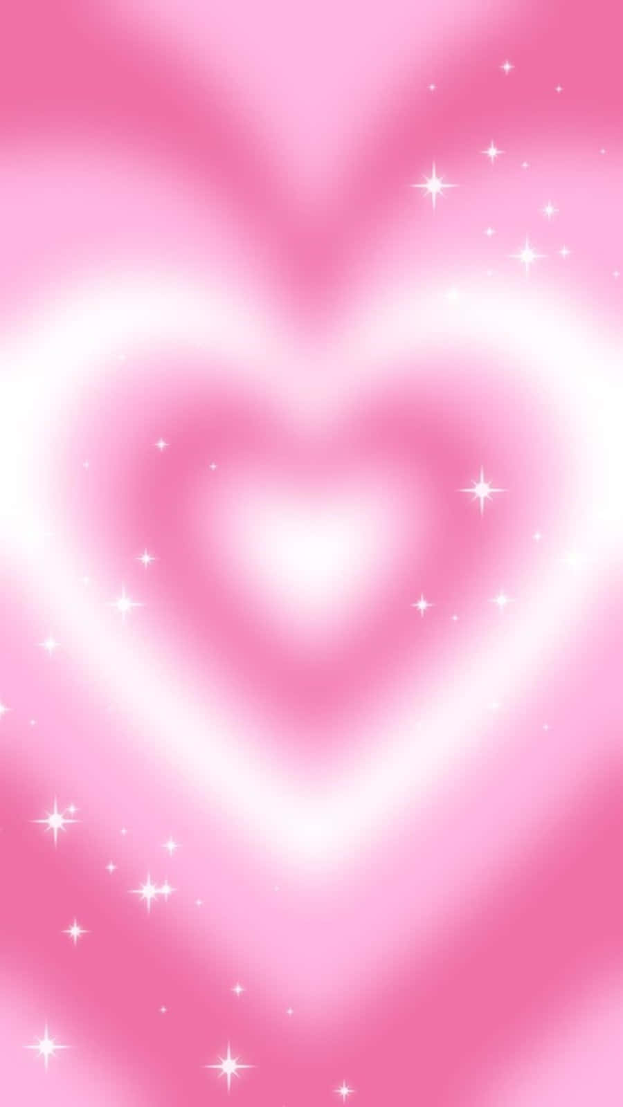 Pink Heart Aura Background Wallpaper