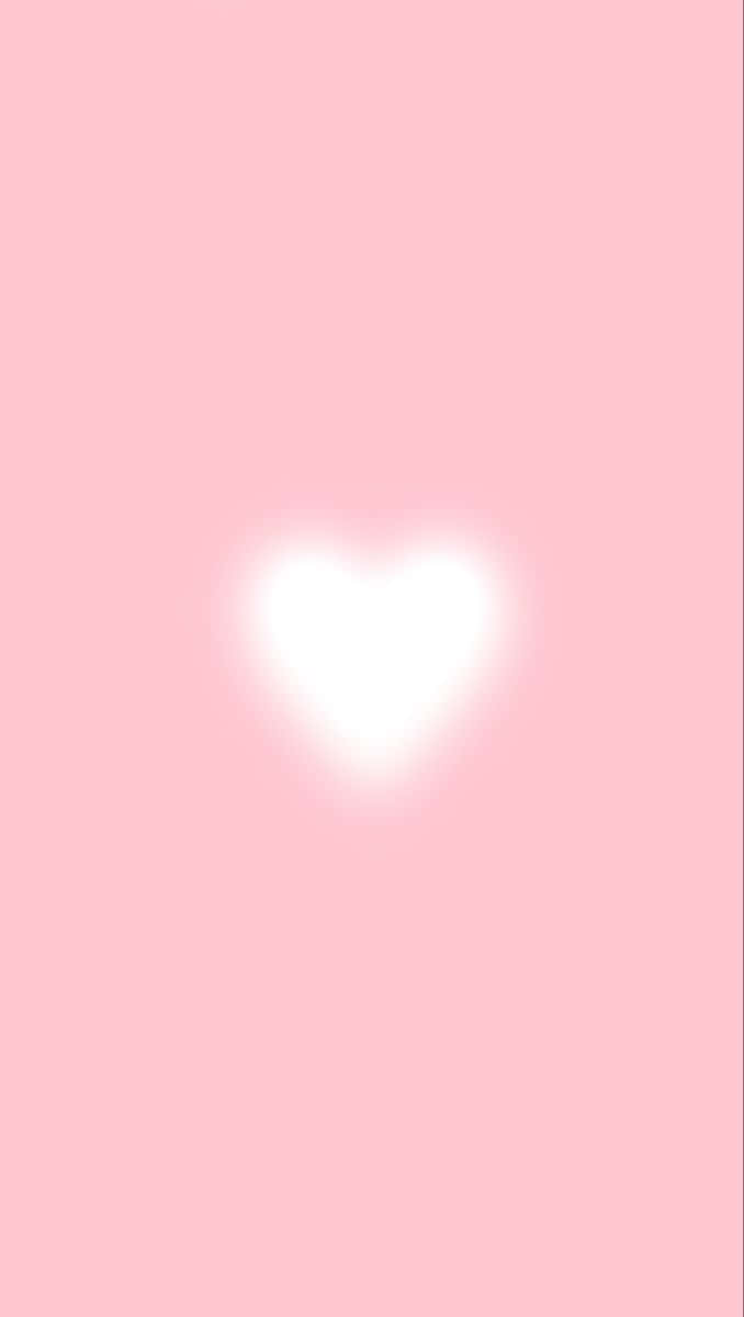 Pink Heart Aura Glow Wallpaper