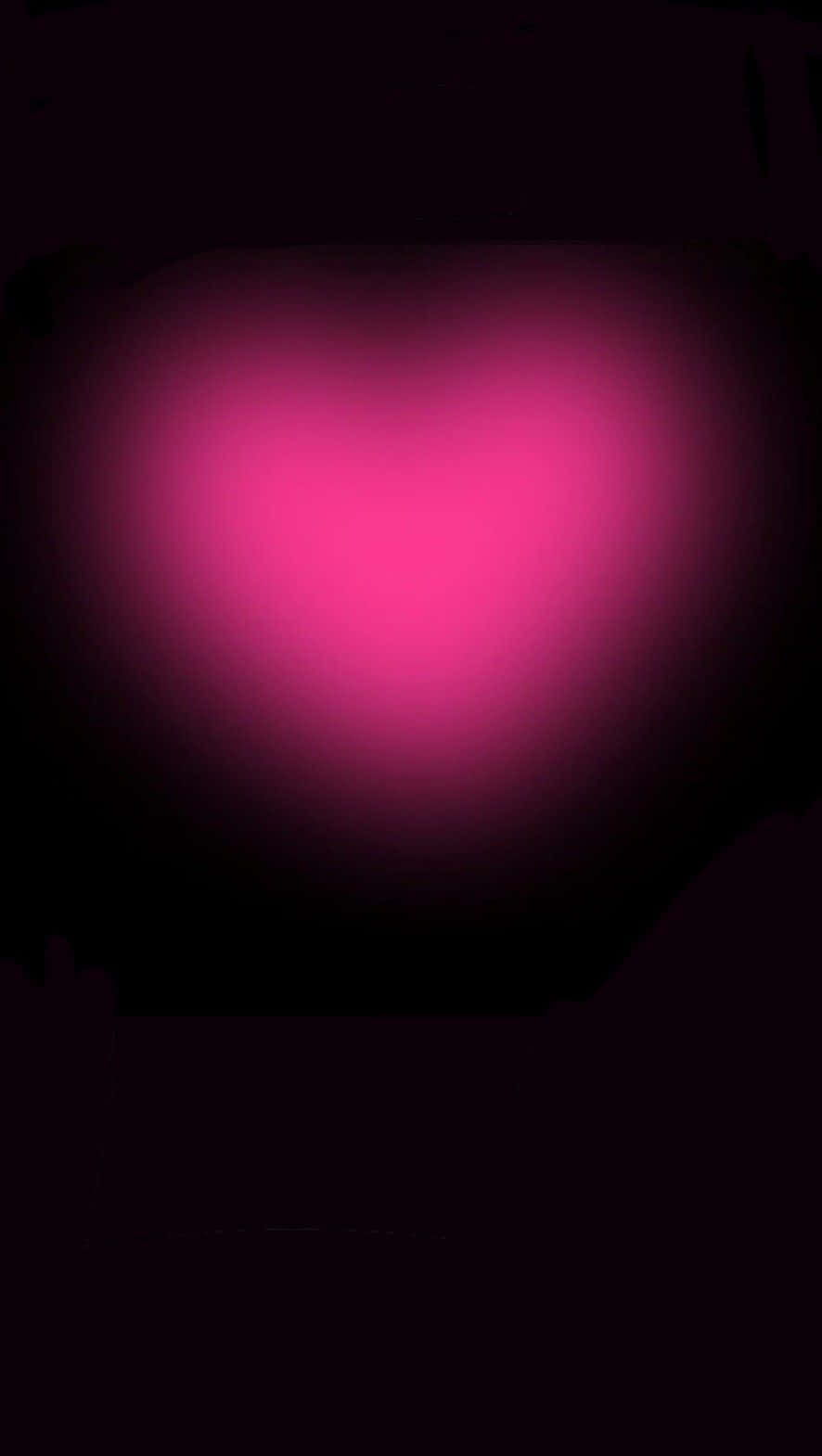 Pink Heart Aura Glow Wallpaper