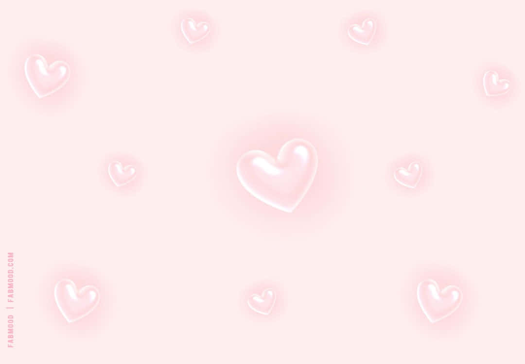 Pink Hearts Background Wallpaper