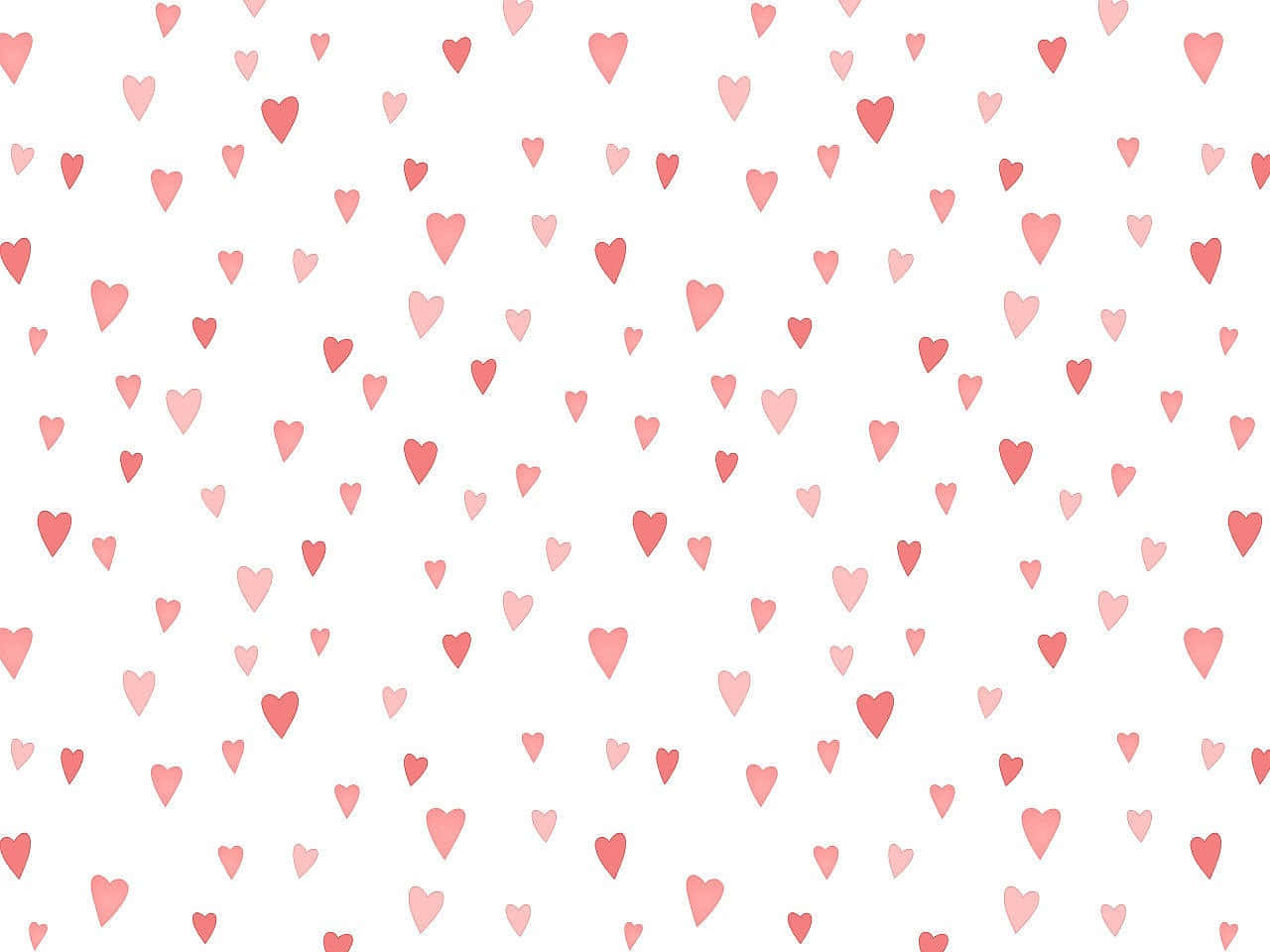 Pink Hearts Pattern Background Wallpaper