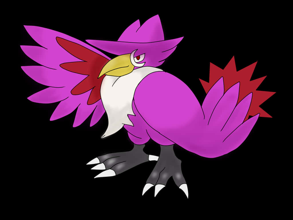 Pink Honchkrow Wallpaper