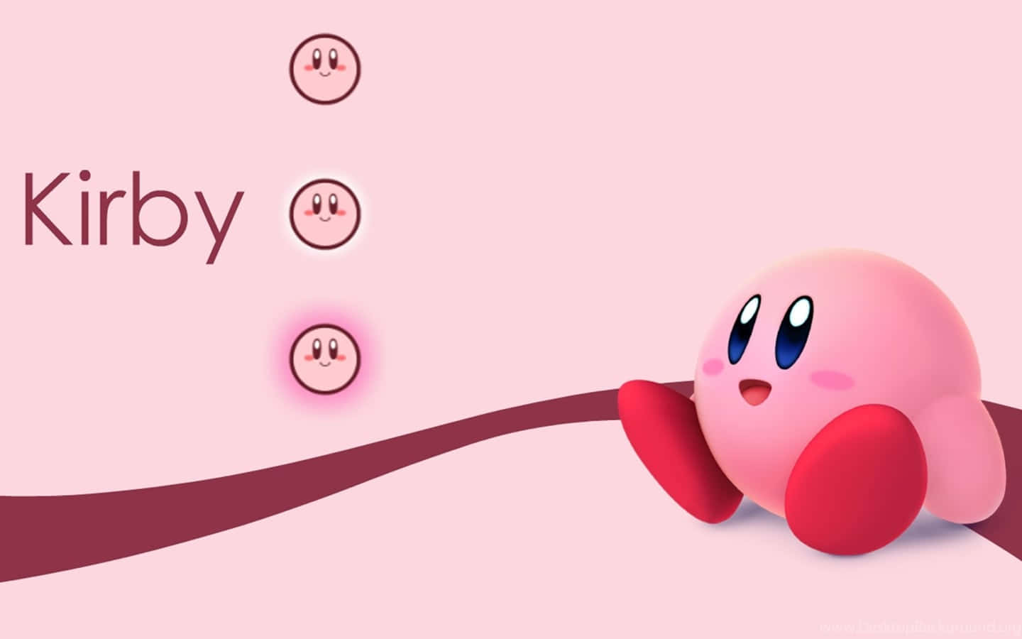 Pink Kirby Aesthetic Wallpaper Wallpaper