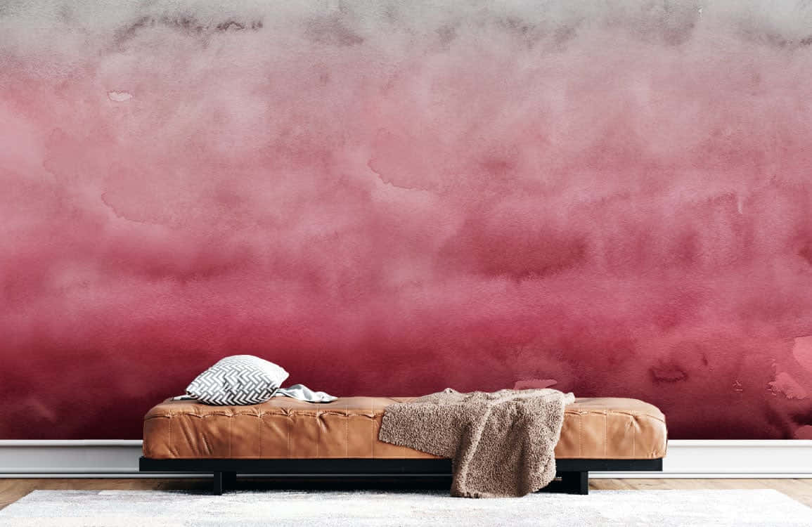 Pink Ombre Wall Interior Wallpaper