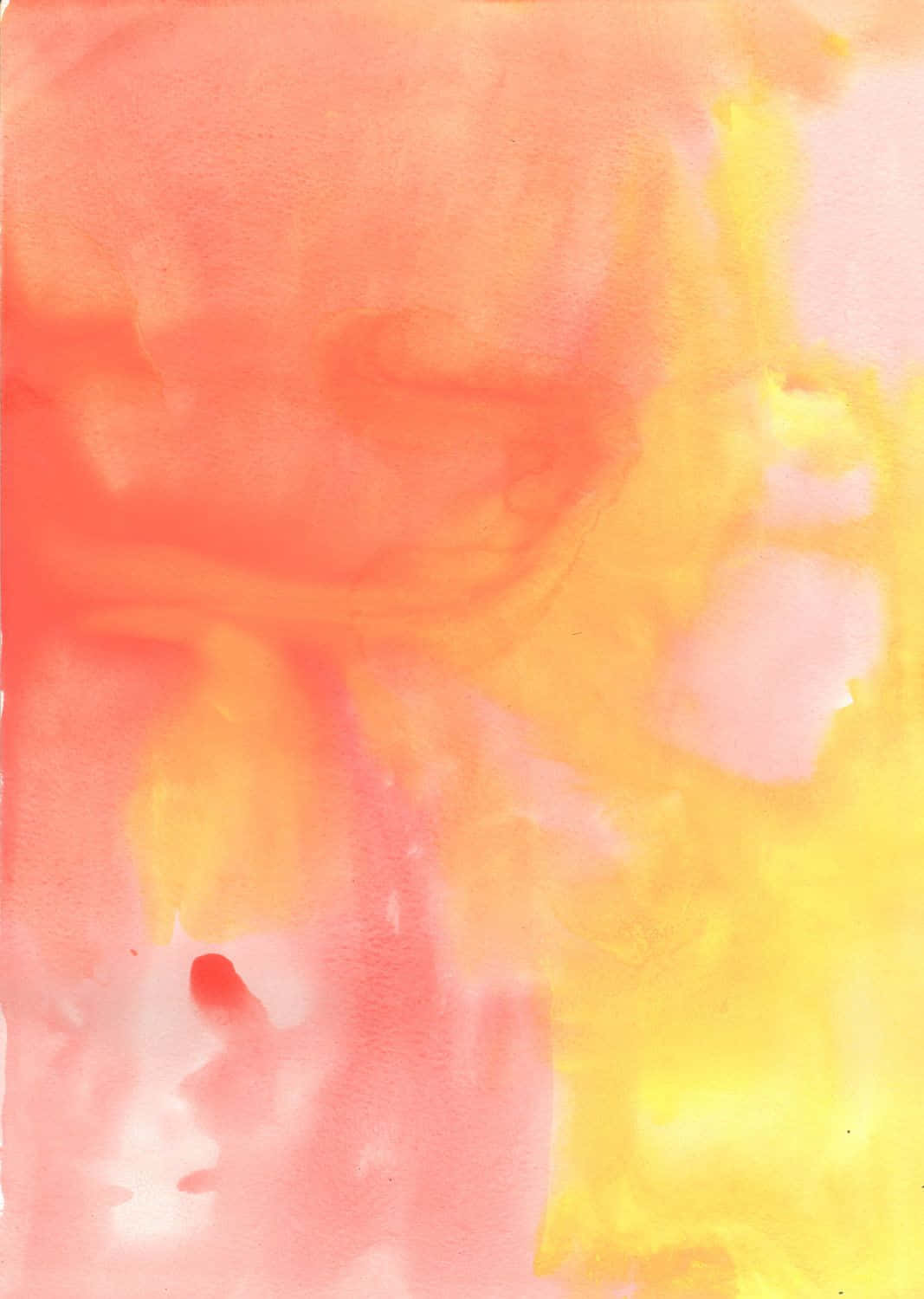 Pink Orange Watercolor Aesthetic Wallpaper