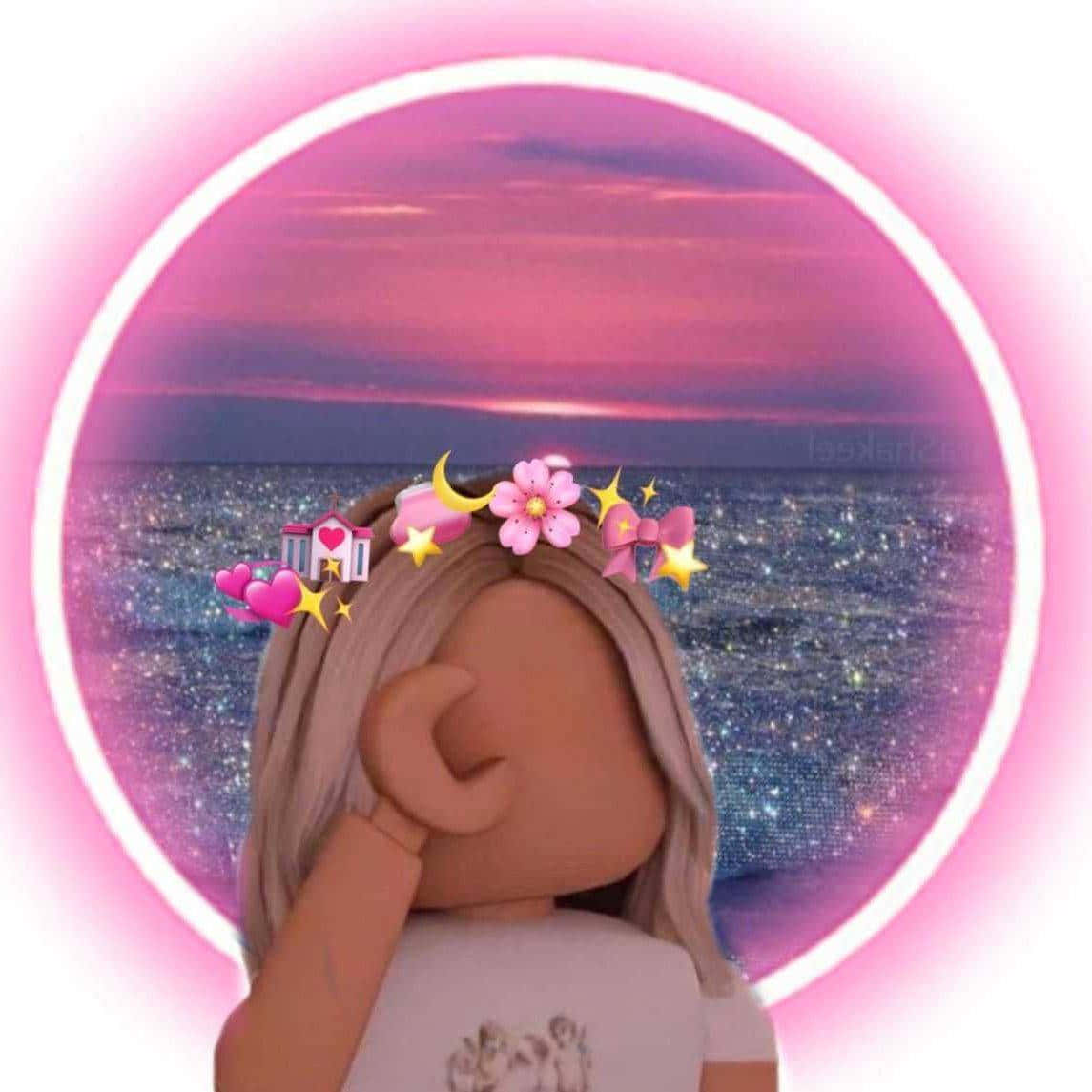 Pink Pfp Roblox Girl And Ocean Wallpaper