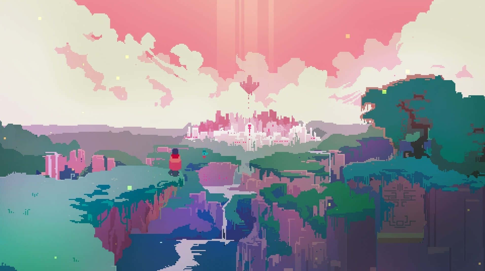 Pink Pixel Art 1912 X 1072 Wallpaper