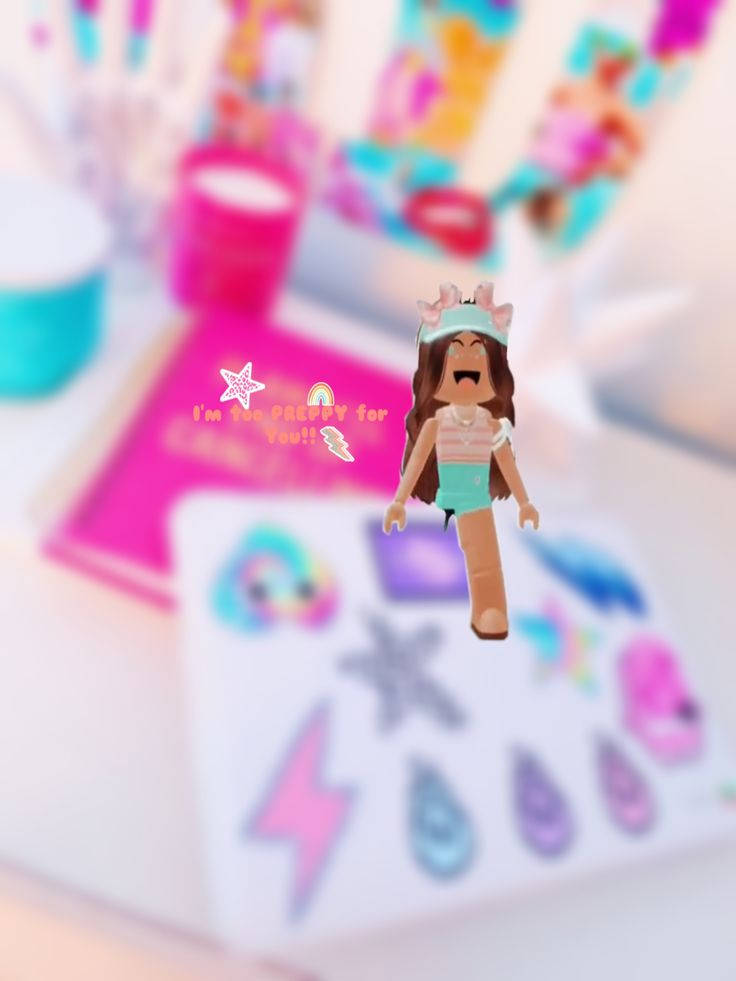 Pink Preppy Roblox Girl Wallpaper