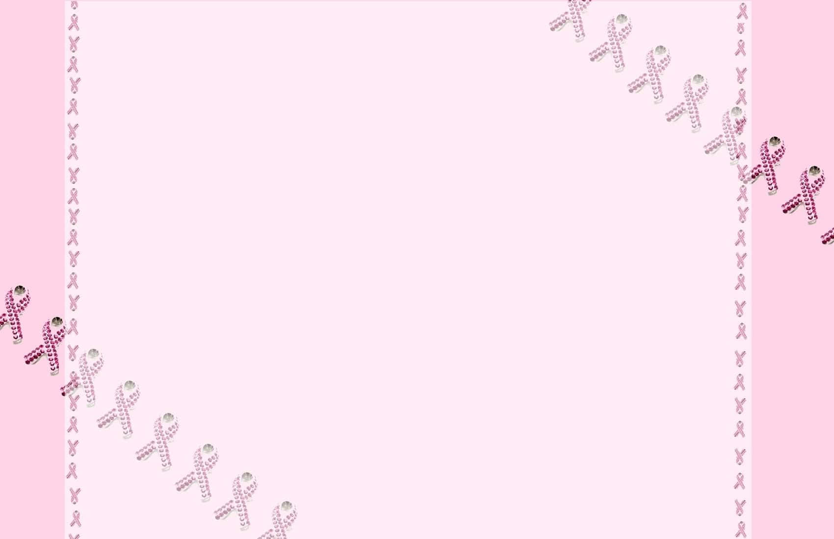 Pink Ribbon For Breast Cancer Awareness Wallpaper