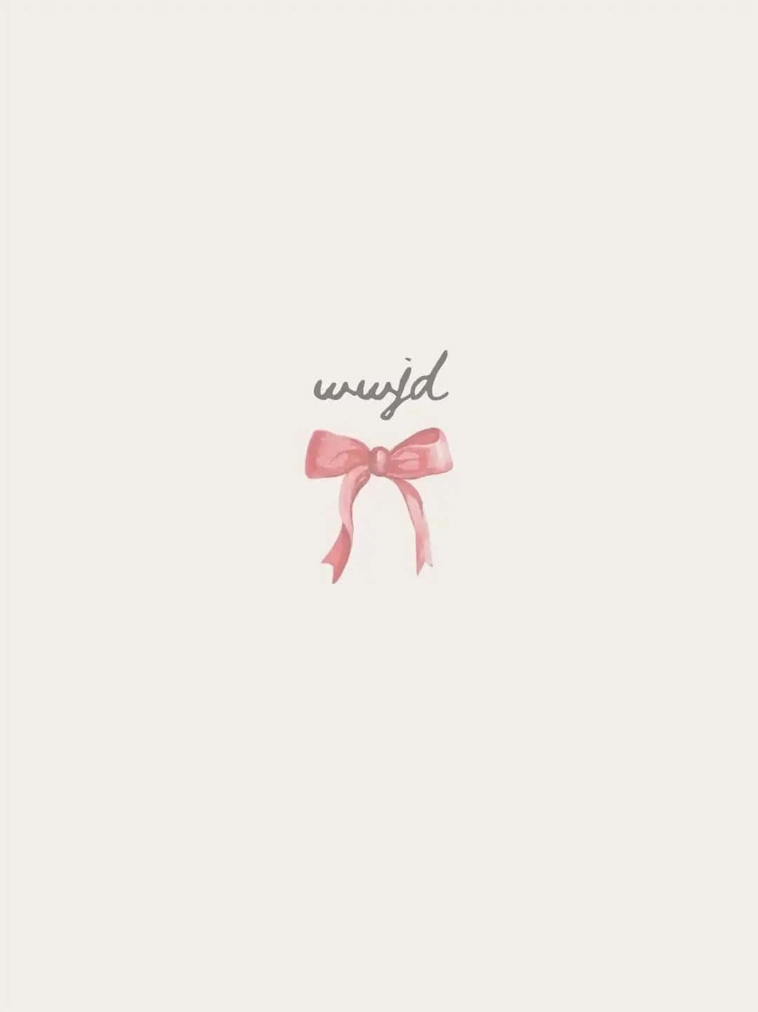 Pink Ribbon Minimalist Artwork Wallpaper