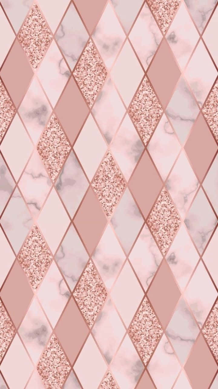 Pink Rose Gold Iphone Screen Theme Wallpaper