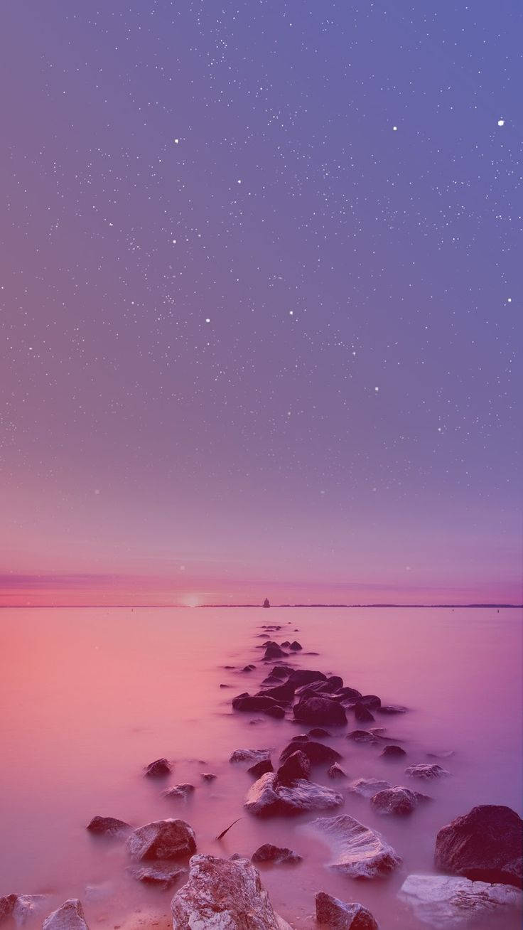 Pink Sea Pretty Phone Wallpaper