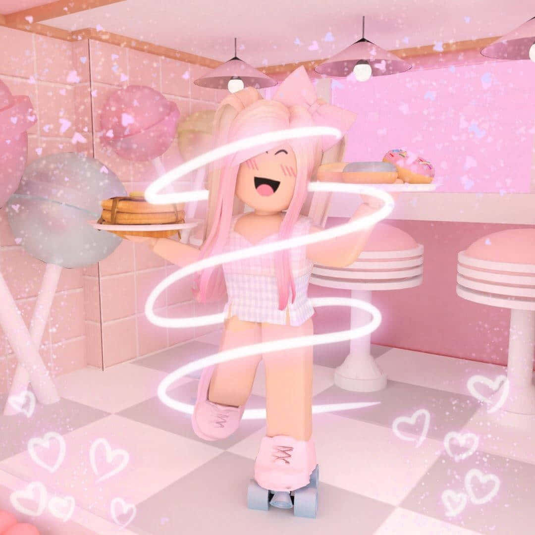 Pink Skates Roblox Pfp Wallpaper