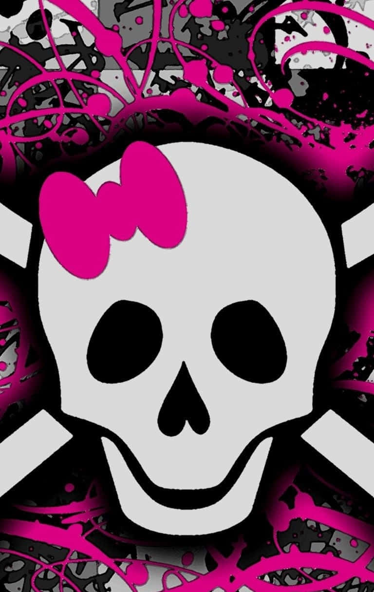 Pink Skull Wallpaper