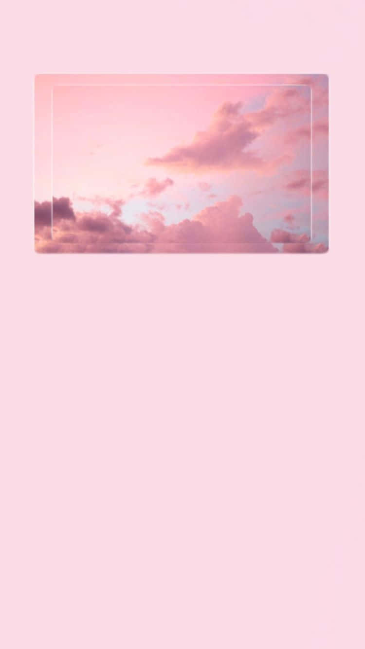 Pink Sky With Clouds On A Pink Background Wallpaper