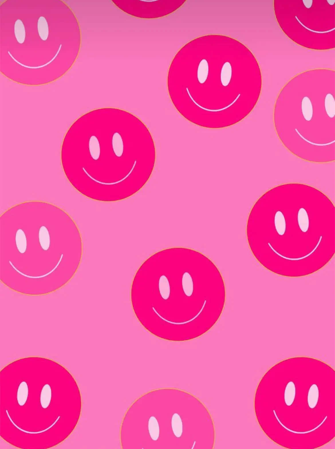 Pink Smiley Face Pattern.jpg Wallpaper