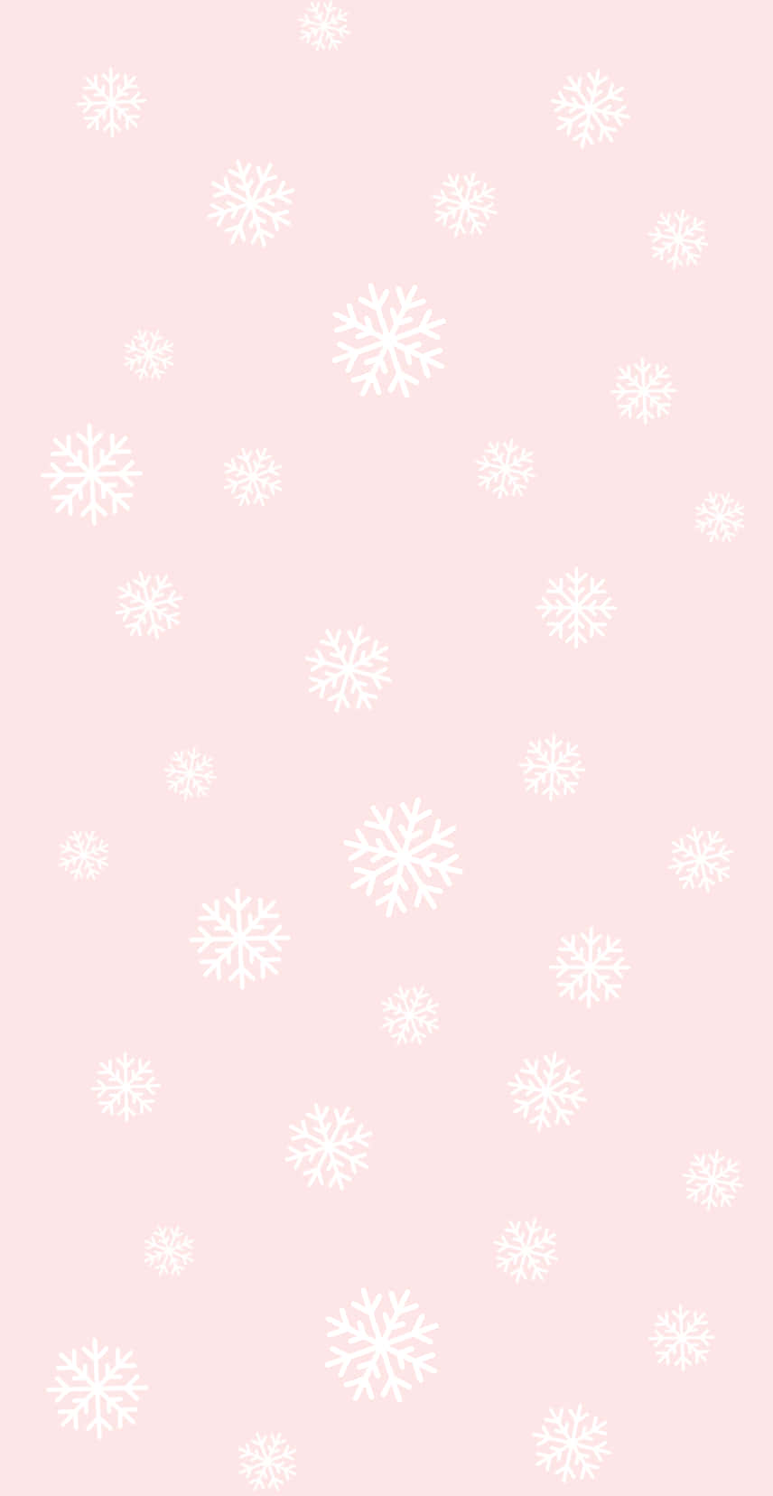 Pink Snowflake Pattern Background Wallpaper