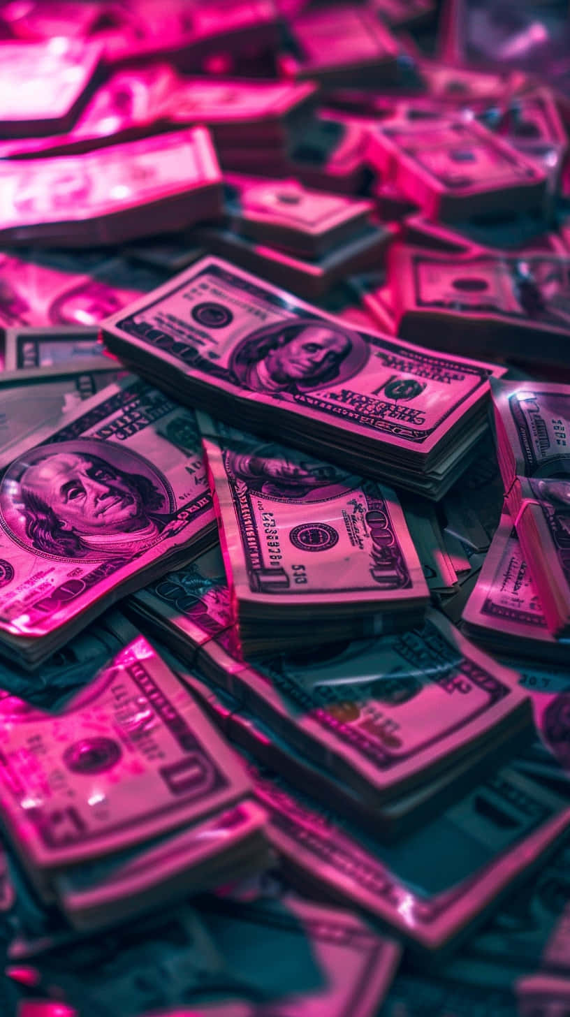 Pink Tinted Cash Aesthetic Wallpaper