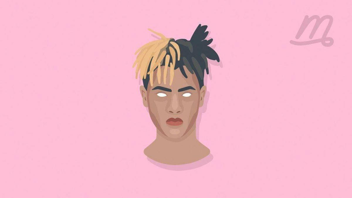 Pink Xxxtentacion Cartoon Wallpaper