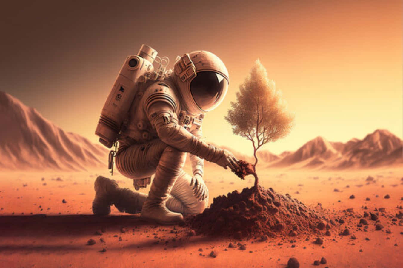 Pioneering Terraforming On Mars Wallpaper