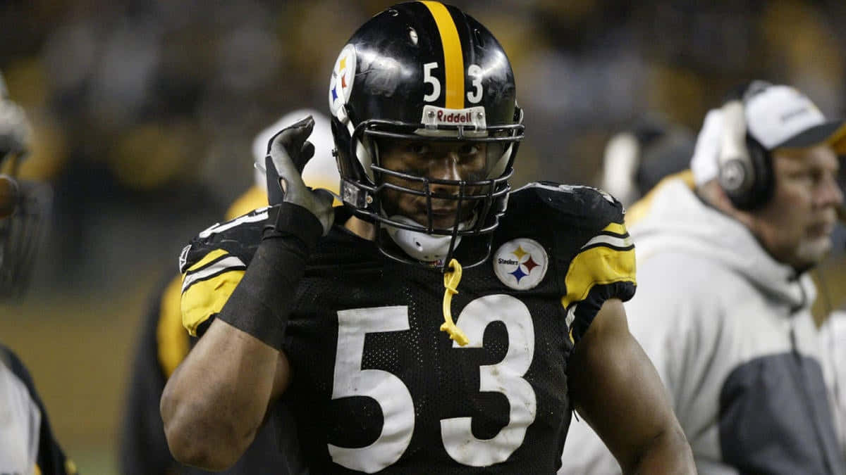 Pittsburgh Steelers Linebacker53 Game Night Wallpaper