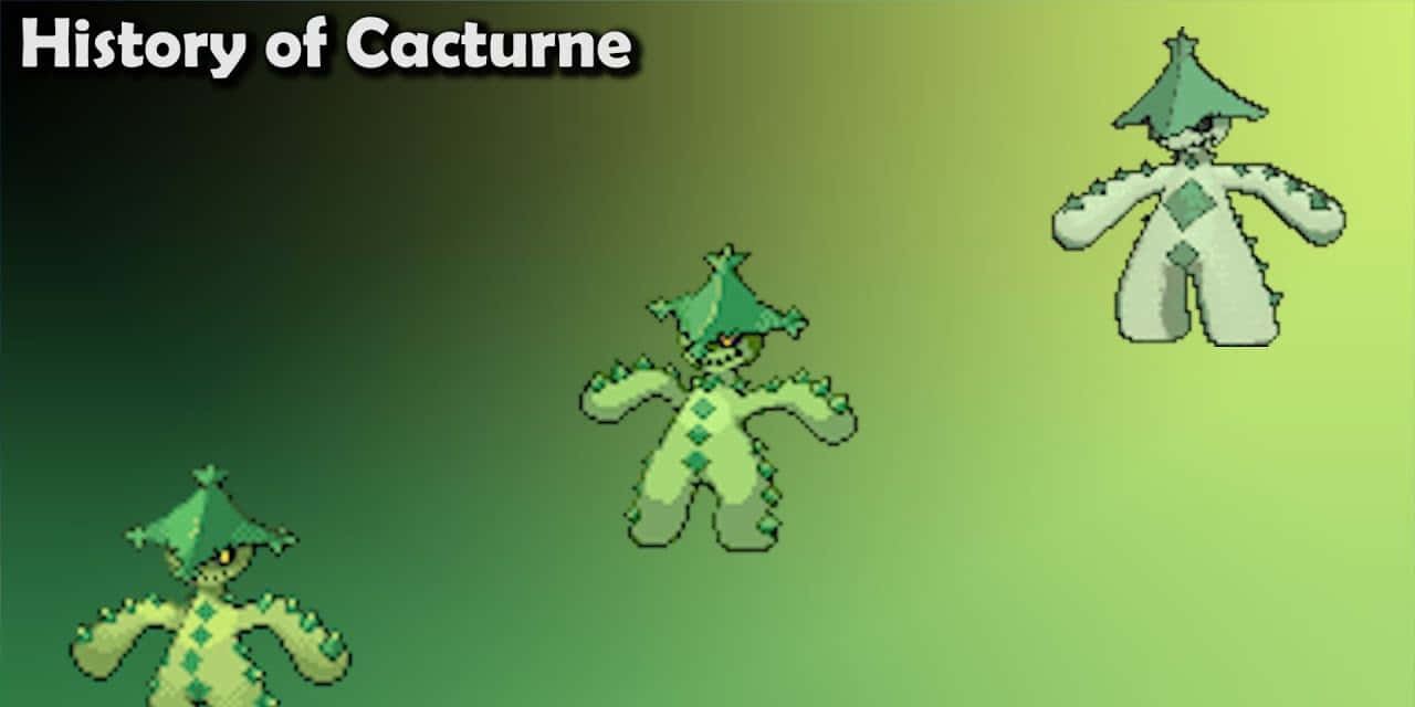 Pixel Art Of Cacturne Wallpaper