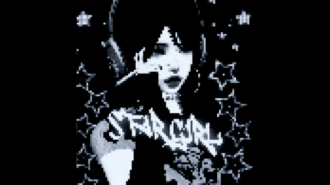 Pixel Art Portraitof Woman Smoking Wallpaper