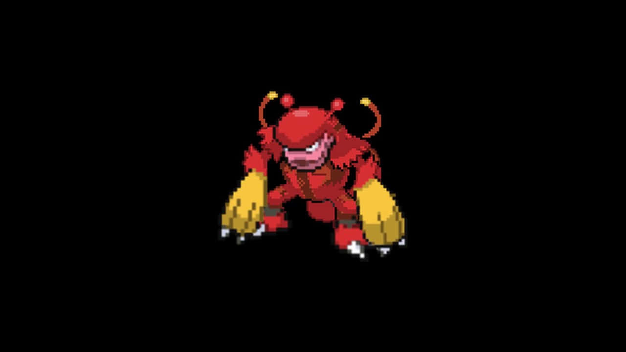 Pixelated Magmar Pokemon Wallpaper