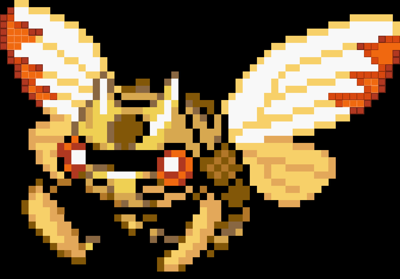 Pixelated Ninjask Graphic Wallpaper