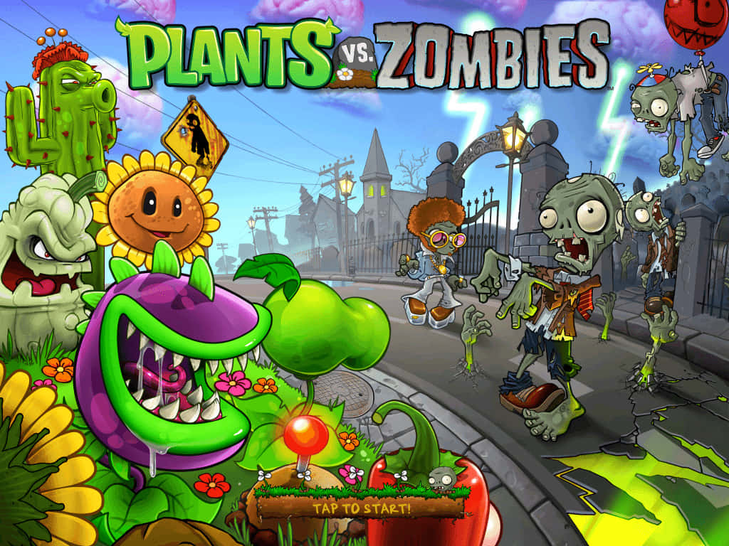 Plant The Seeds Of Victory To Defeat The Zombies Wallpaper