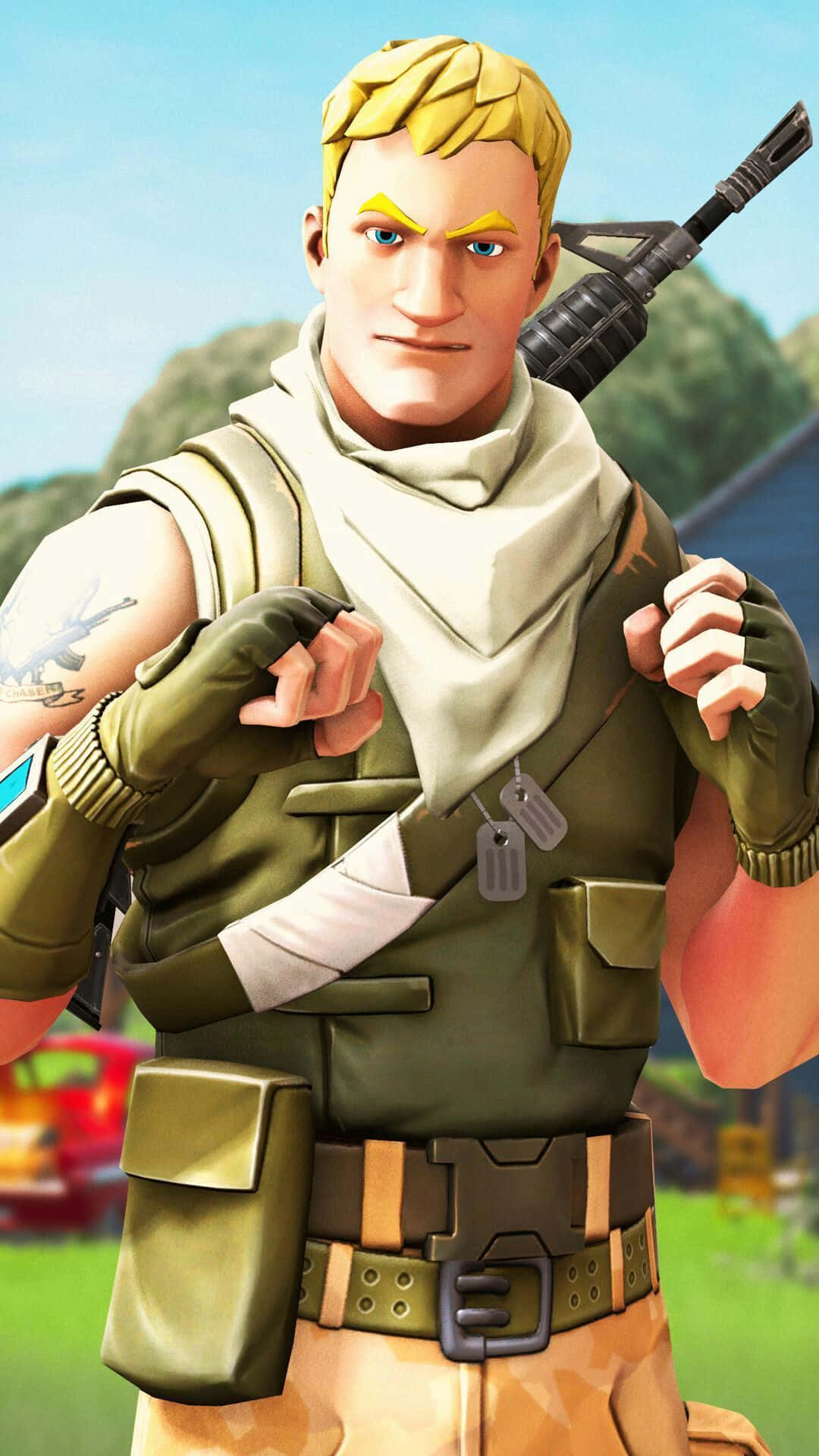 Play Fortnite With Jonesy Wallpaper