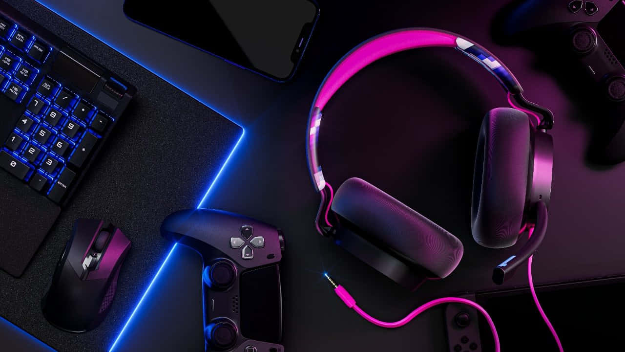 Play Your Favorite Games With Comfort In Gaming Headsets Wallpaper